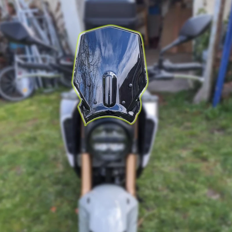 Midimttop Motorcycle Windshield Front Touring Fairing Windscreen Wind Deflector Cover fit for Ho-n-da CB125R CB300R CB 125R CB 300R 2020 2021 2022 2023 (Smoke)