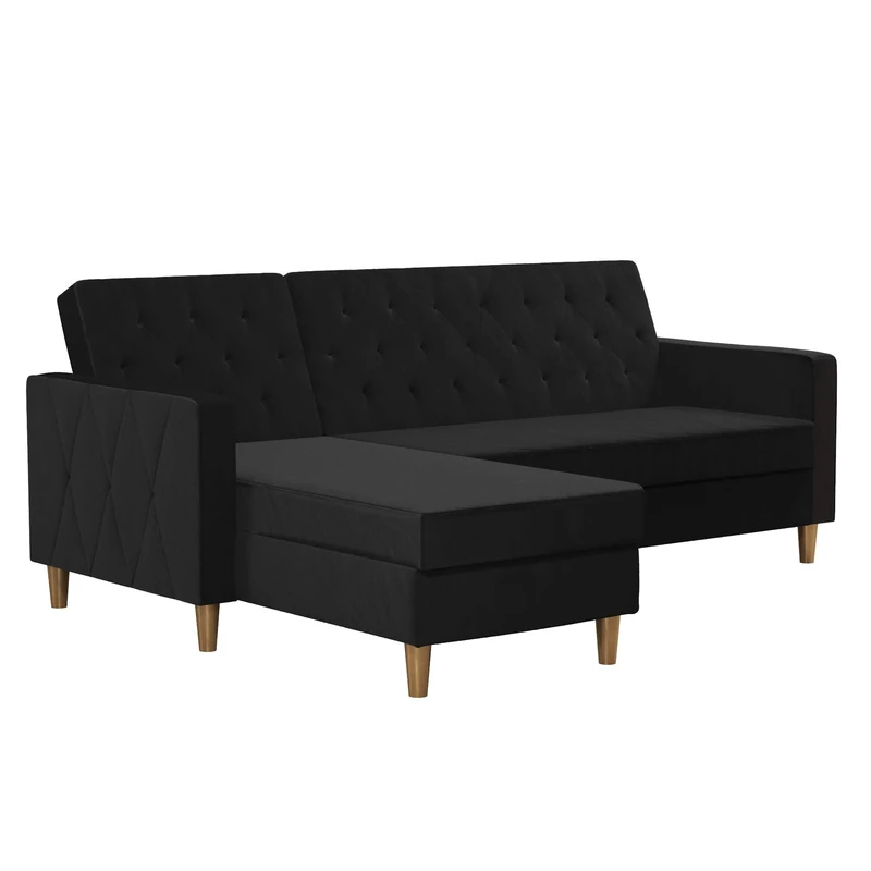 DHP Furniture Liberty Sofabed, Black