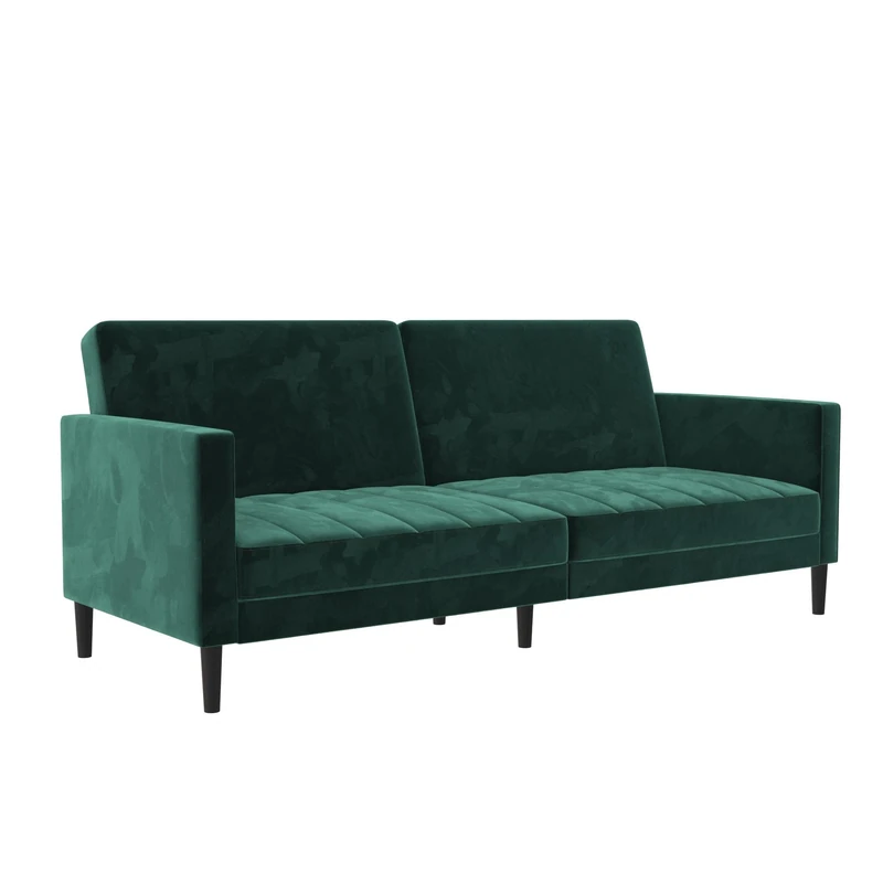 DHP Furniture Liam Sofabed Green Velvet