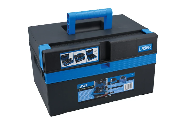 Laser 8651 Organiser Tool Box 380mm (15"), Blue