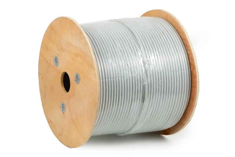 FTP Shielded Solid Cable for Category 6 Networks Cat 6 Cat6 PVC AWG23 Material CCA Strand 305m Class CPR ECA Jacket White