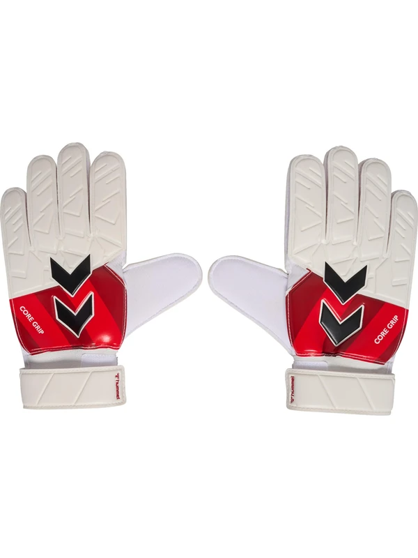 hummel Unisex Goalkeeper Football Gloves White/red 5
