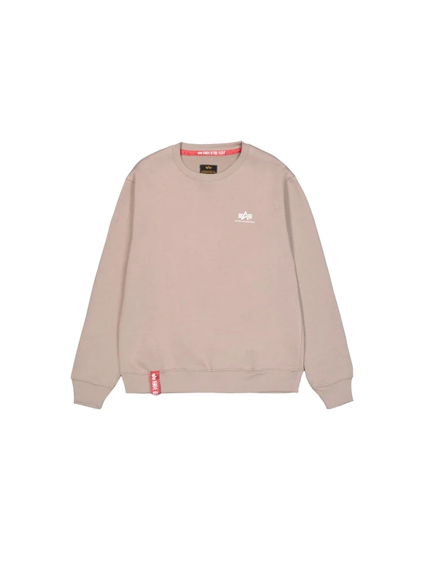 Alpha Industries Basic Sweater Small Logo Sweatshirt for Men Vintage Sand
