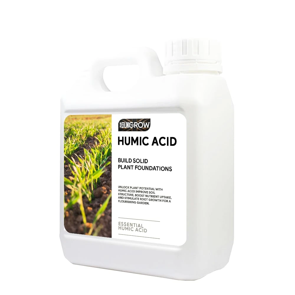 UK Grow Premium Hydroponic and Soil Nutrients - Maximize Plant Growth and Yield (5Ltr, Humic)