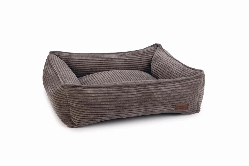 Designed by Lotte Ribbed Dog Bed, Brown, 65 x 60 x 20 cm