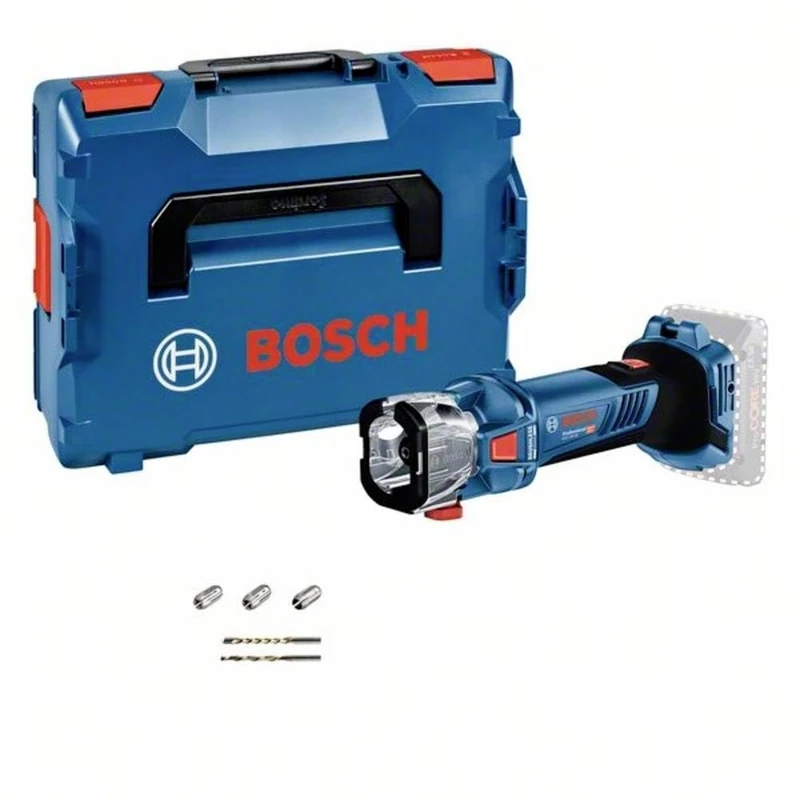 Bosch Professional 18V System Cordless Rotary Tool GCU 18V-30 (30,000 min⁻¹ brushless Motor, incl. 3X Collet, 1x extr. Adapter, 1x Spiral and 1x multip. Cutter, L-BOXX, Without Battery/Charger)