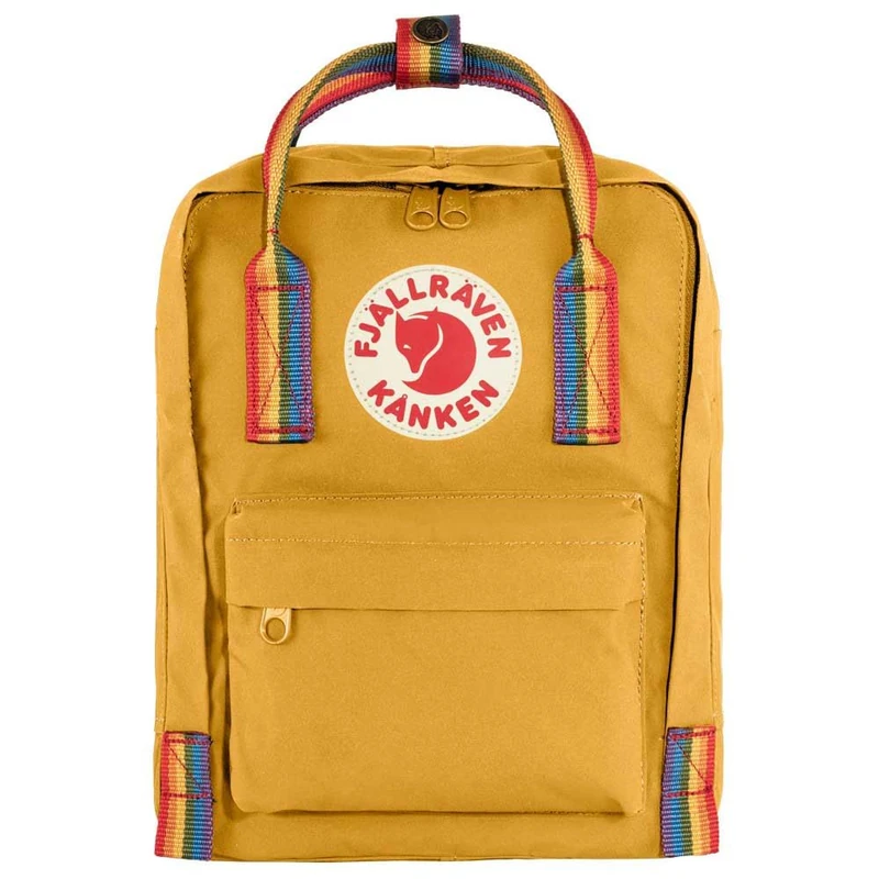 Fjallraven 23621-160-907 Kånken Rainbow Mini Sports backpack Unisex Ochre-Rainbow Pattern Size UNI