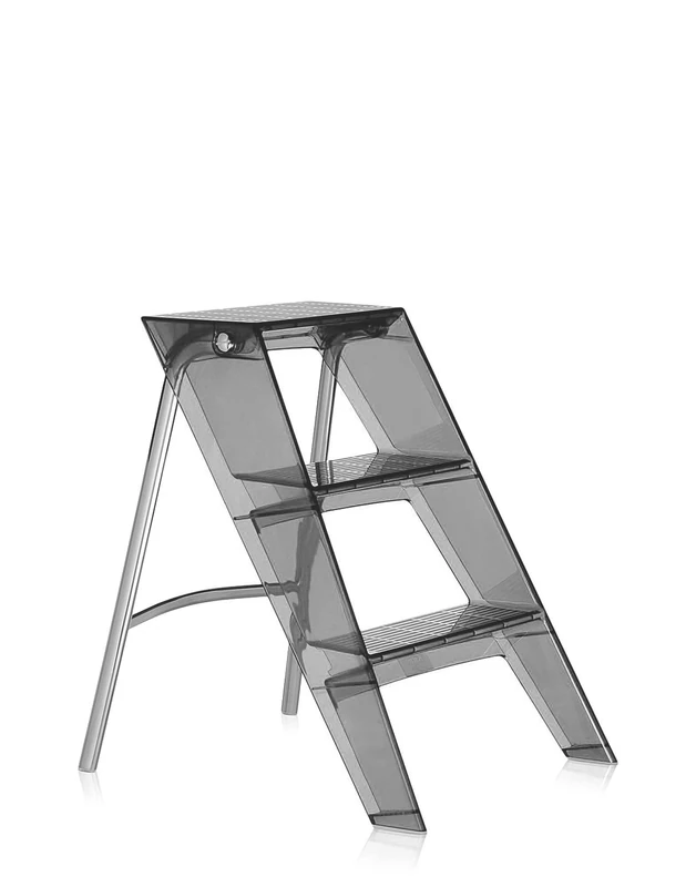 Kartell Upper, Ladder, H 60 cm, Smoke grey