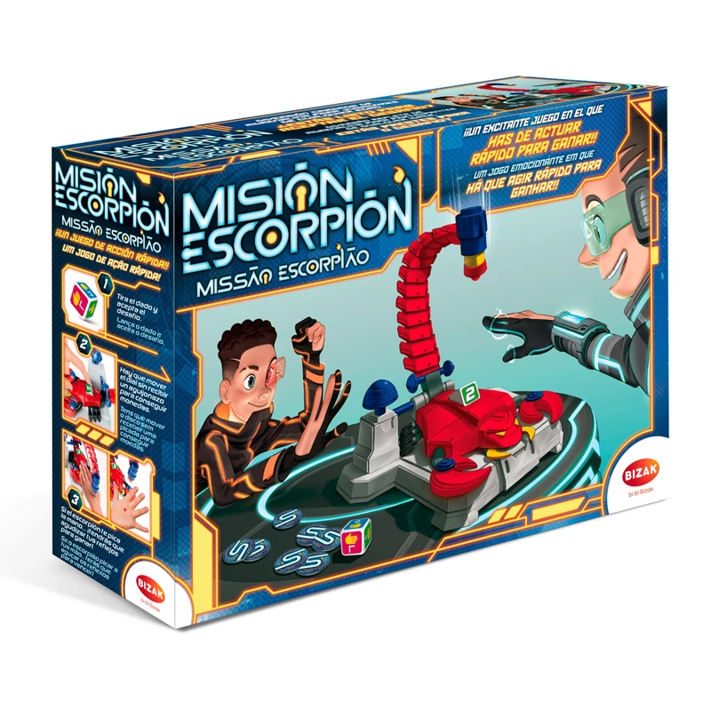 Bizak Scorpion Robo Action Game - Multicoloured Board Game