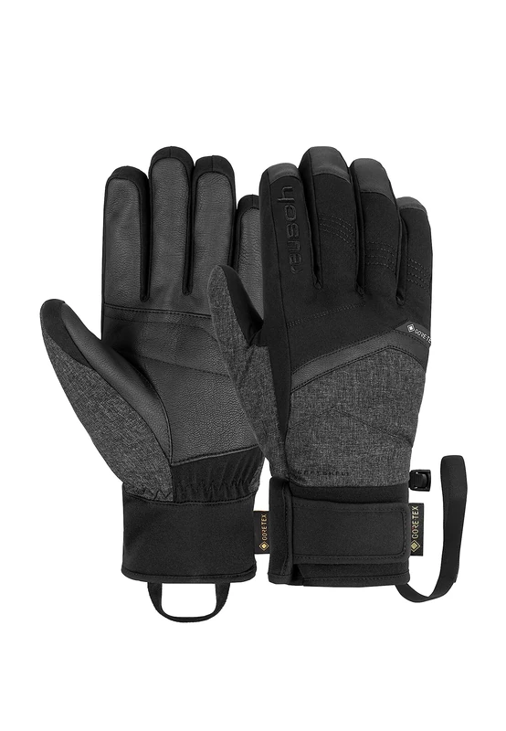 Reusch Mens Blaster Gore-Tex Extra Warm Waterproof Breathable Gloves Black/Grey 7
