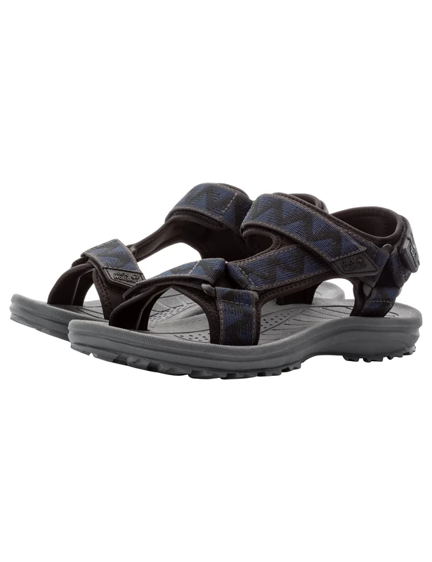 Jack Wolfskin Men's Wave Breaker MSandal, midnightblue, 8 UK