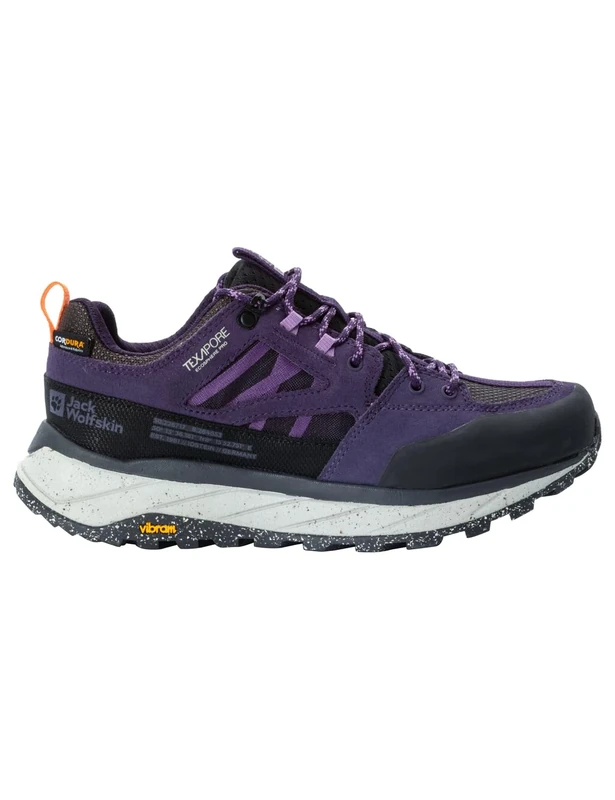 Jack Wolfskin Women's Terraquest Texapore Low W Walking Shoes, Dark Grape, 5 UK