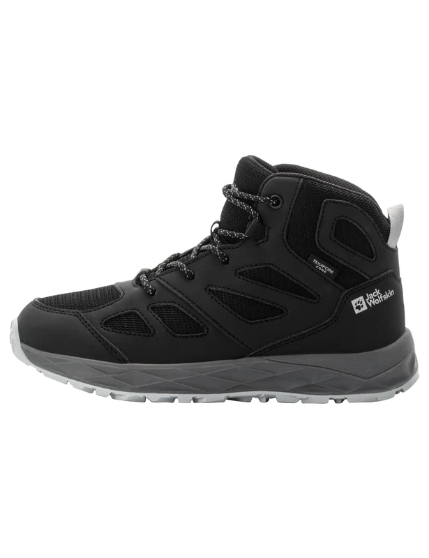 Jack Wolfskin Unisex Children's Woodland 2 Texapore Mid K Walking Shoes, Phantom, 6.5 UK
