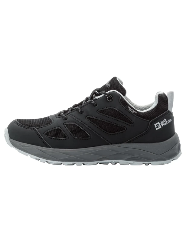Jack Wolfskin Unisex Children's Woodland 2 Texapore Low K Walking Shoes, Phantom, 12 UK