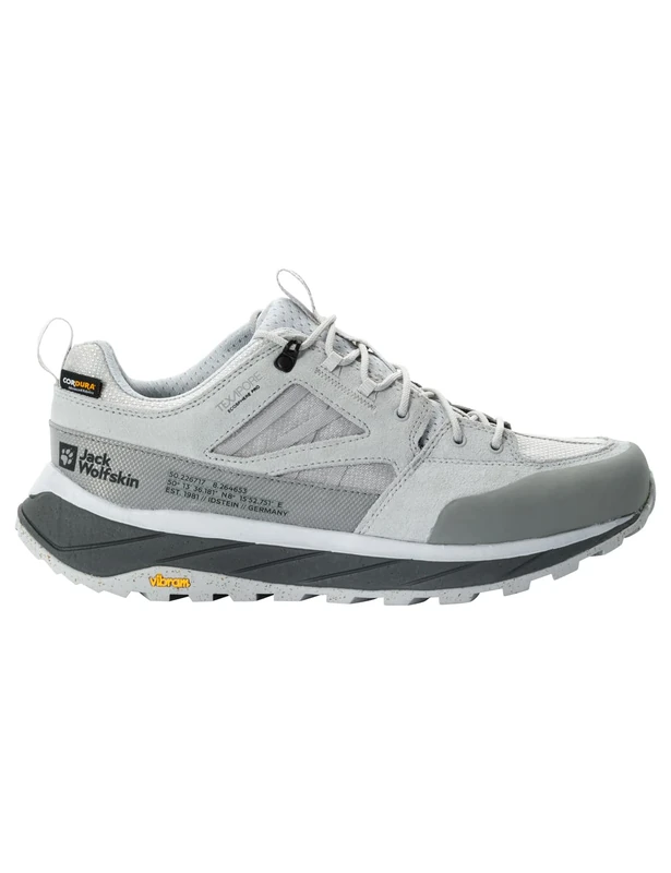 Jack Wolfskin Terraquest Texapore Low M Walking Shoe - Pebble Grey