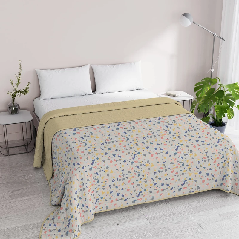 Italian Bed Linen Summer quilt FANTASY, Microfiber, Double 260x270cm, Background