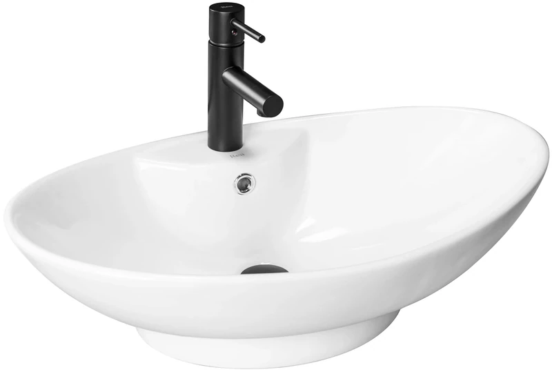 Rea Bathroom Sink Made of Ceramic Rosa - White - REA-00692