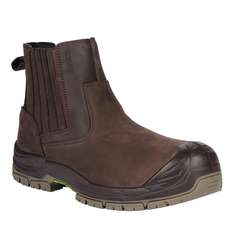 Apache Waban Dealer Safety Boot | Brown Size 6 UK | Composite Toe Cap | Midsole Protection | Non Metallic | Comfort In sock | Durable Sole