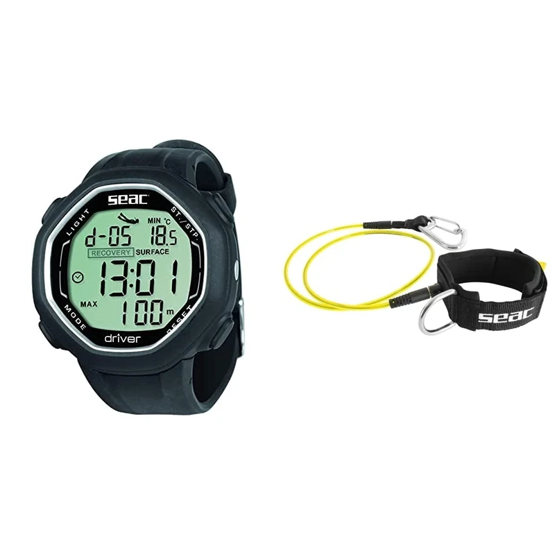 Seac Driver, wrist-mount freediving computer with data download system