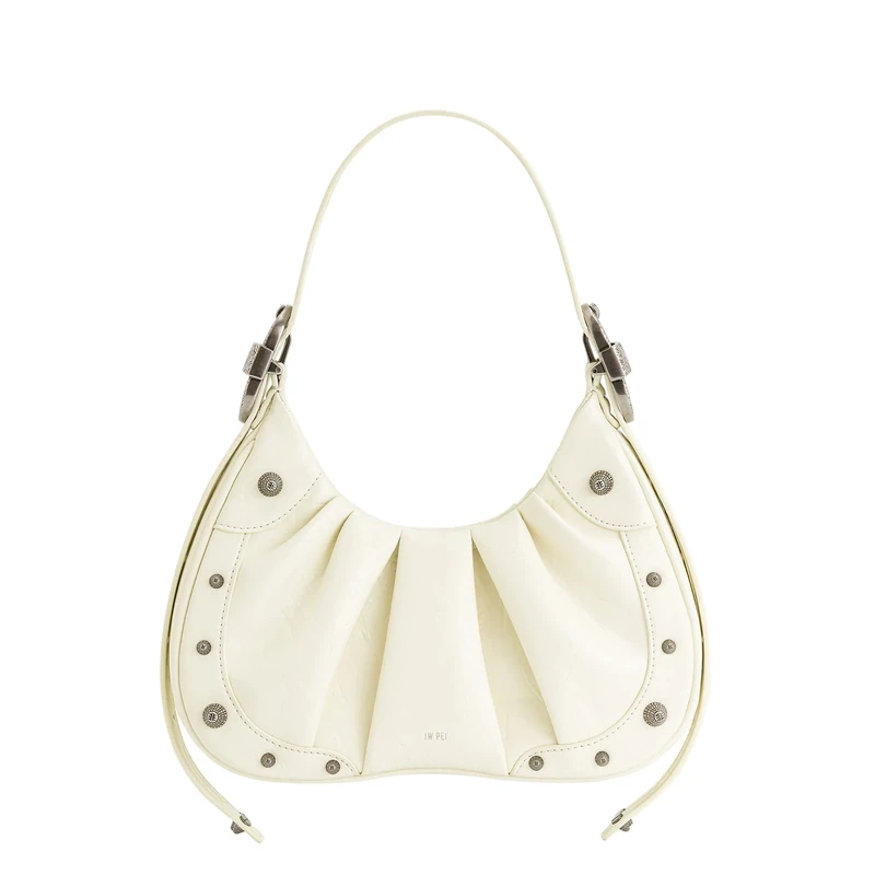 JW PEI Women's Gabbi Ruched Hobo Handbag - Crushed White