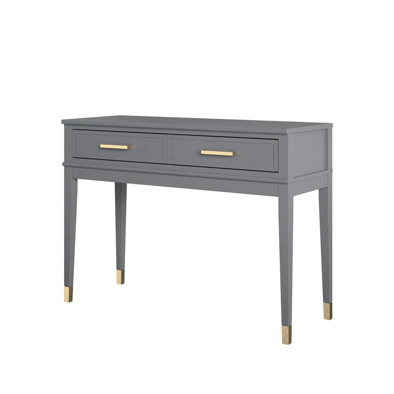 DHP Furniture Westerleigh Console Table, Graphite Grey