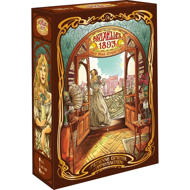 Bruxelles 1893 Including Belle Epoque Expansion - Worker Placement & Bidding Strategy Board Game, Ages 14+, 2-5 Players