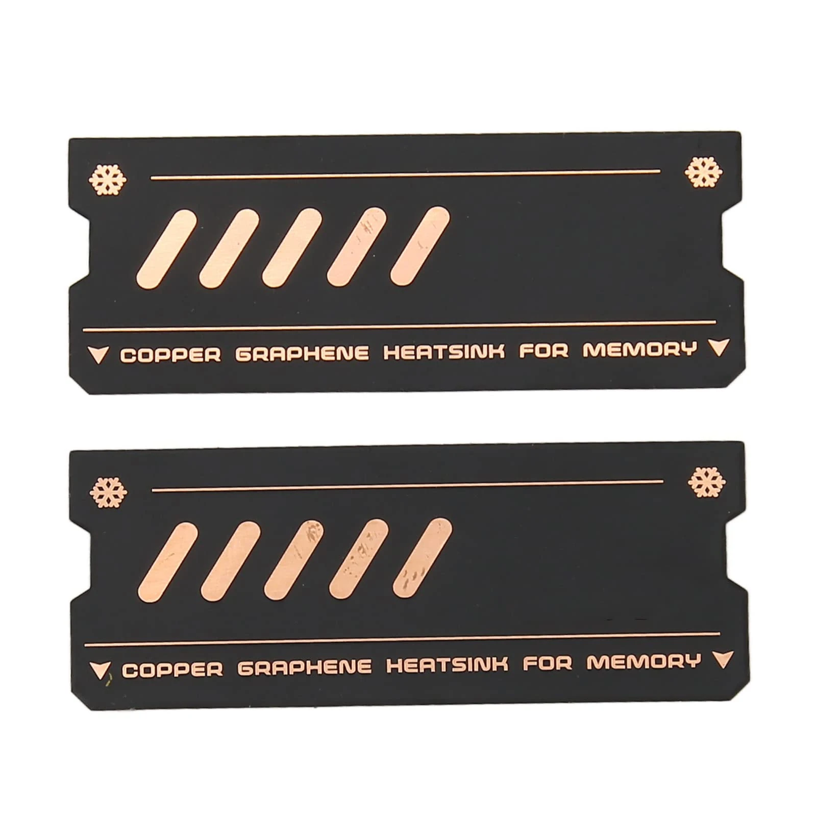 Cuifati 2pcs DDR5/DDR4 Ram Cooling Heatsink Graphene Fast Conduction Stable Copper Heat Sink for DDR4 DDR5 Laptop Memory