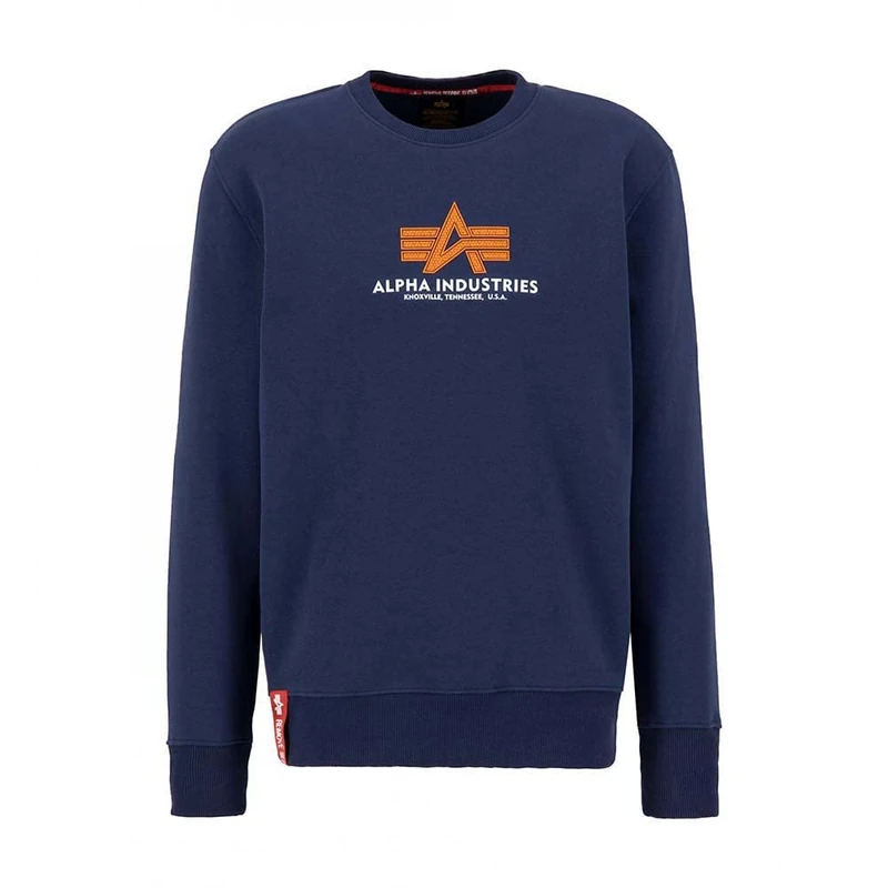 ALPHA INDUSTRIES Men's Basic Sweater Rubber Sweatshirt for Men Sweatshirt (Pack of 1)