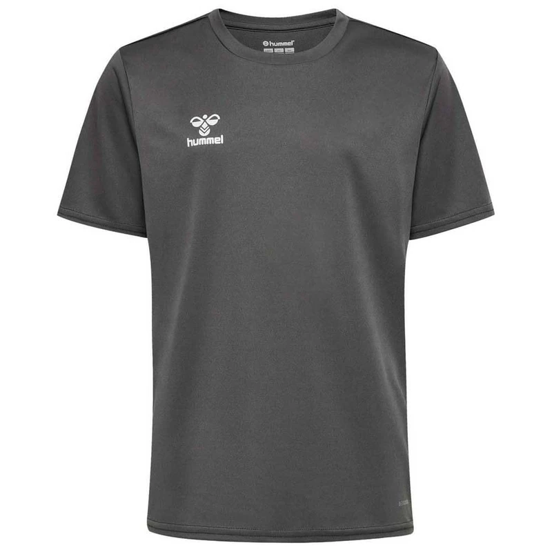hummel Essential Jersey Sports Shirt Children – Sports Shirt Girls and Boys – Jersey – T-Shirt Short Sleeve – Breathable and Quick Drying – Made from 100% Recycled Polyester Steel Gray