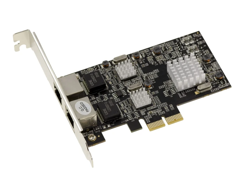 KALEA-INFORMATIQUE Dual LAN ethernet 10 100 1000 2500 1G 2.5G 2 RJ45 ports PCIe network controller card Realtek RTL8125 chipset - WOL remote alarm clock