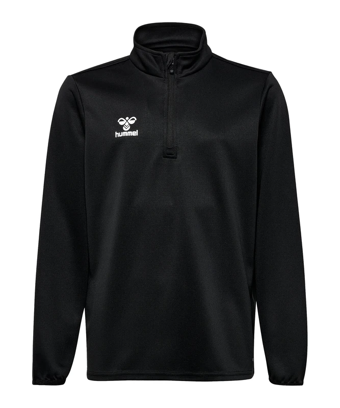 hummel Unisex Children's Hmlessential Half-Zip Kids Sweatshirt Black
