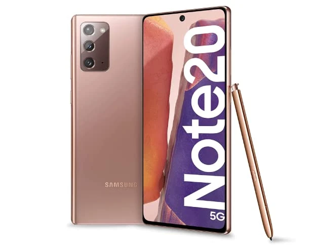Samsung Galaxy Note 20 5G 128GB Mystic Bronze (Gold) Dual Sim (Single SIM + e-sim) Unlocked (Renewed)