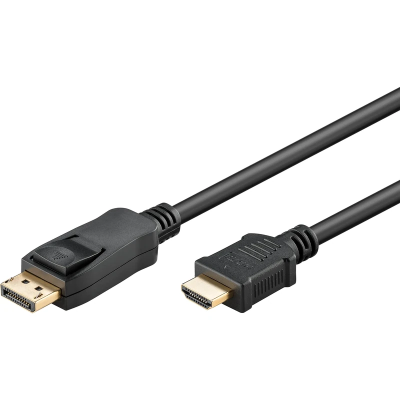 goobay 64848 DisplayPort 2.0 to HDMI 2.1 8K @ 60Hz Cable/DP to HDMI Connection Cable / 4K @ 144Hz Highspeed Cable / 5M
