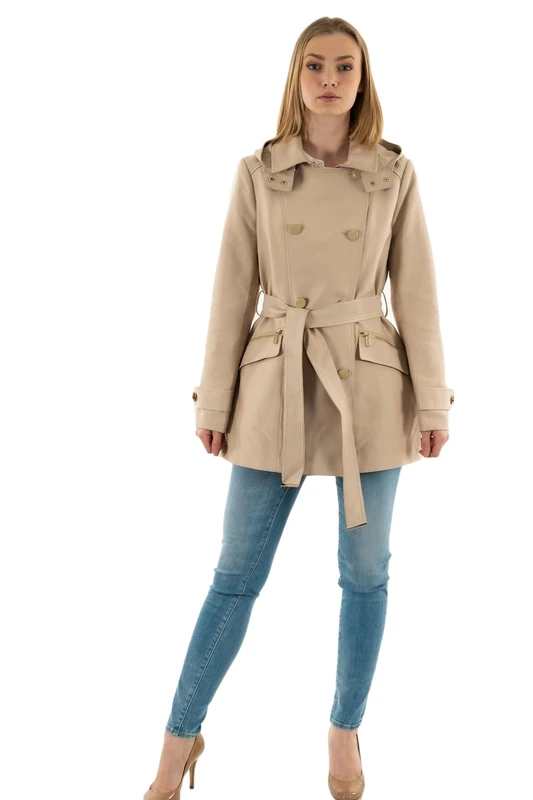 Morgan woman short trench coat 241-gladia beige t36