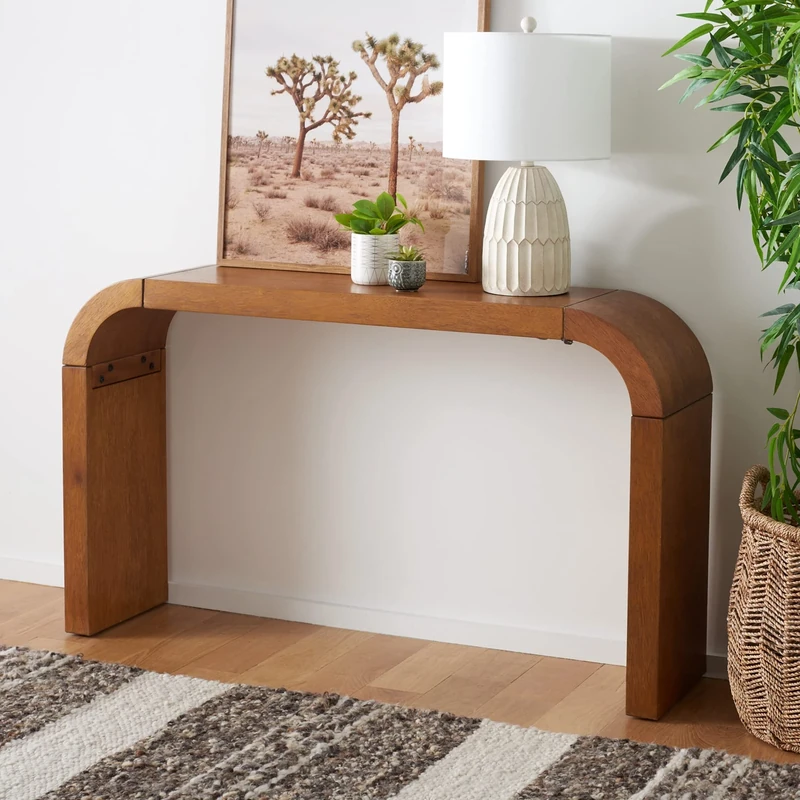 Safavieh Curved Wooden Console Table, Wood