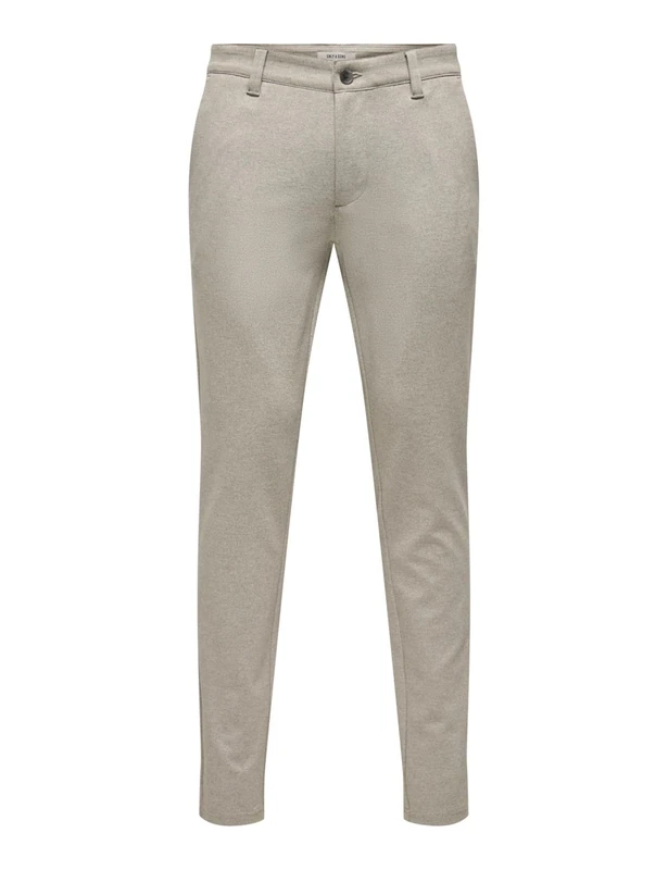 ONLY & SONS Male Chino Trousers ONSMARK Slim Tap 0209 Melange Pant, Fall Skirt, 31 W/34 L