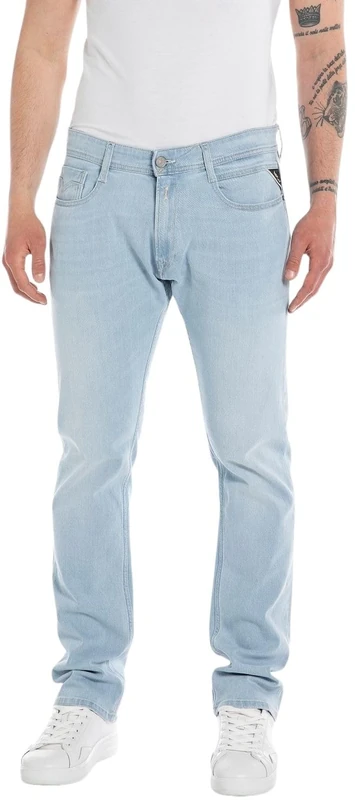 Replay men's jeans with power stretch, blue (Superlight Blue 011), 38W / 34L