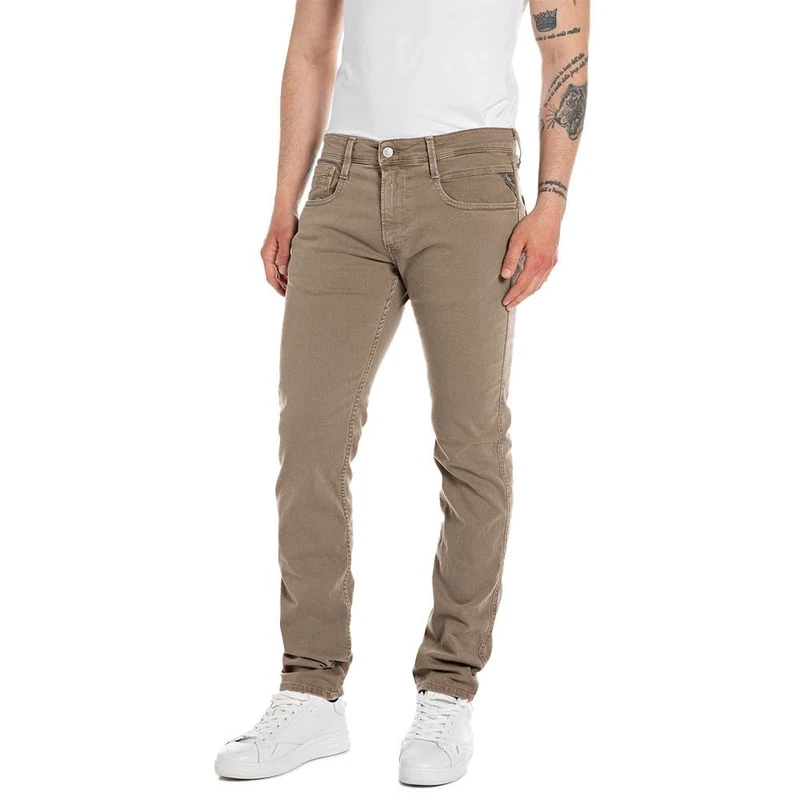 Replay men's jeans with stretch, brown (Peanut 725), 27W / 32L