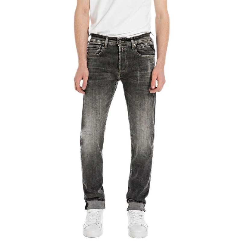 Replay men's jeans with stretch, gray (Medium Gray 096), 29W / 32L
