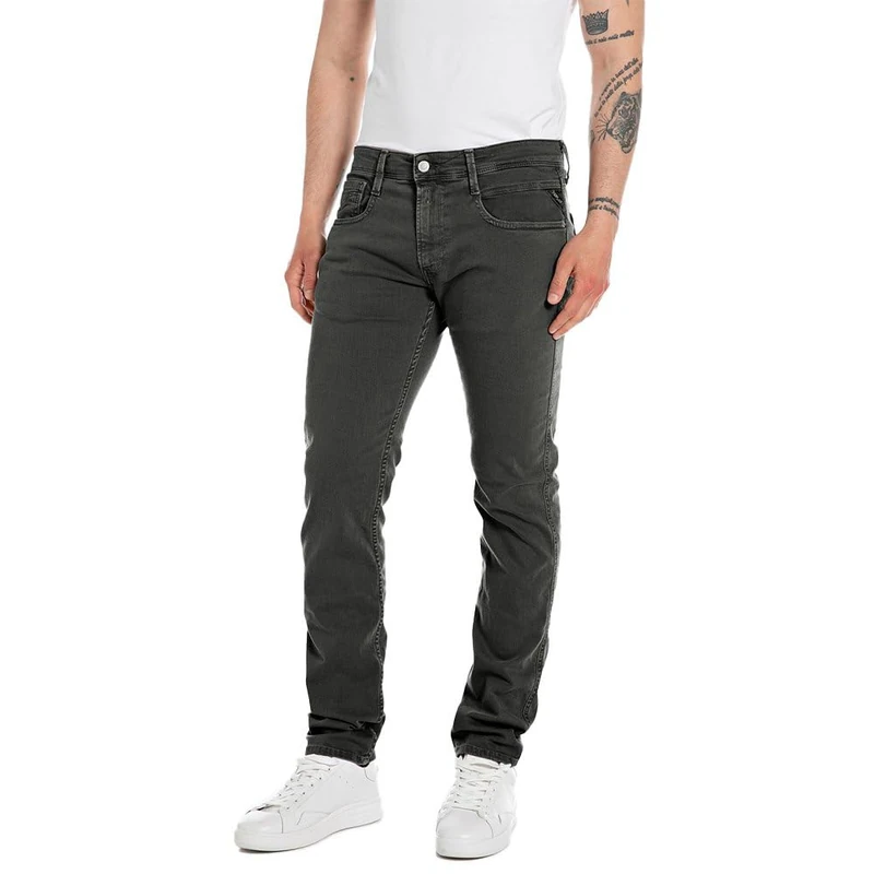 Replay men's jeans with stretch, black (Blackboard 099), 38W / 34L