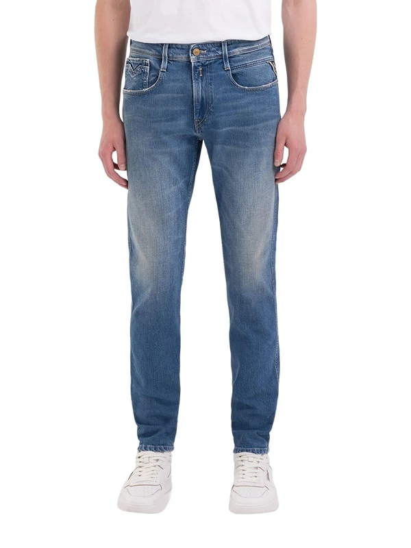 Replay men's jeans with stretch, blue (Medium Blue 009), 36W / 34L