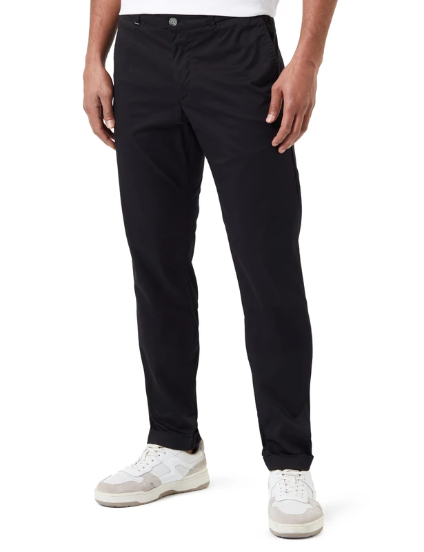 REPLAY Adult M9889 Brad Stretch Gabardine Pants, Black 098, 33W / 30L