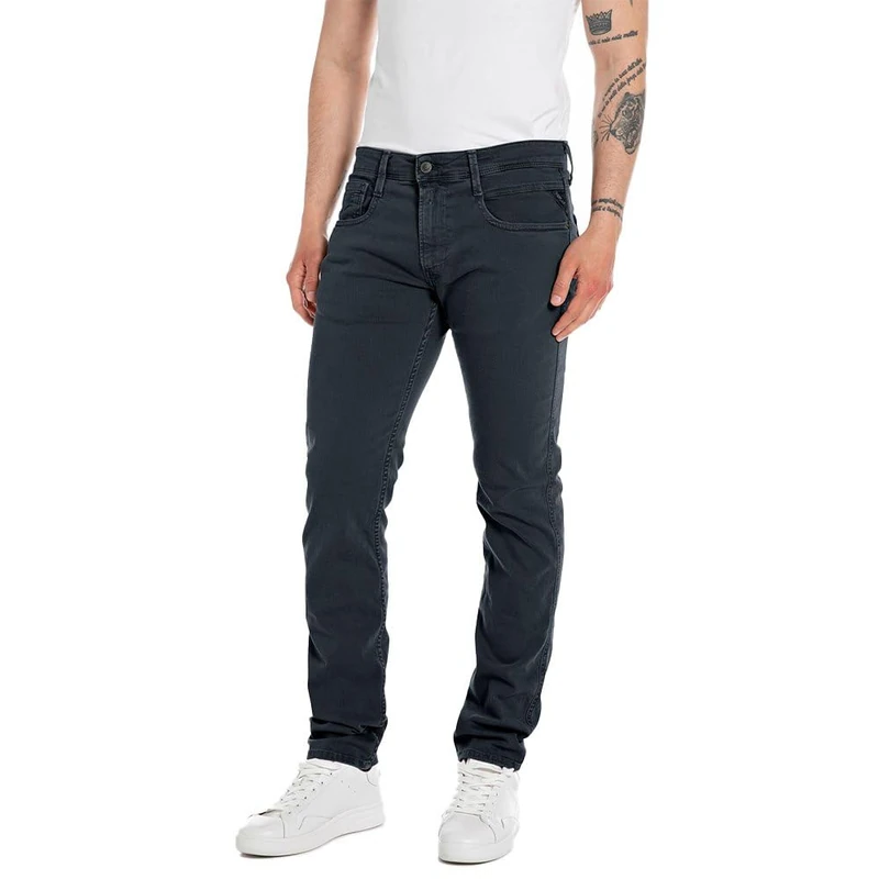 Replay men's jeans with stretch, blue (Deep Blue 498), 33W / 36L