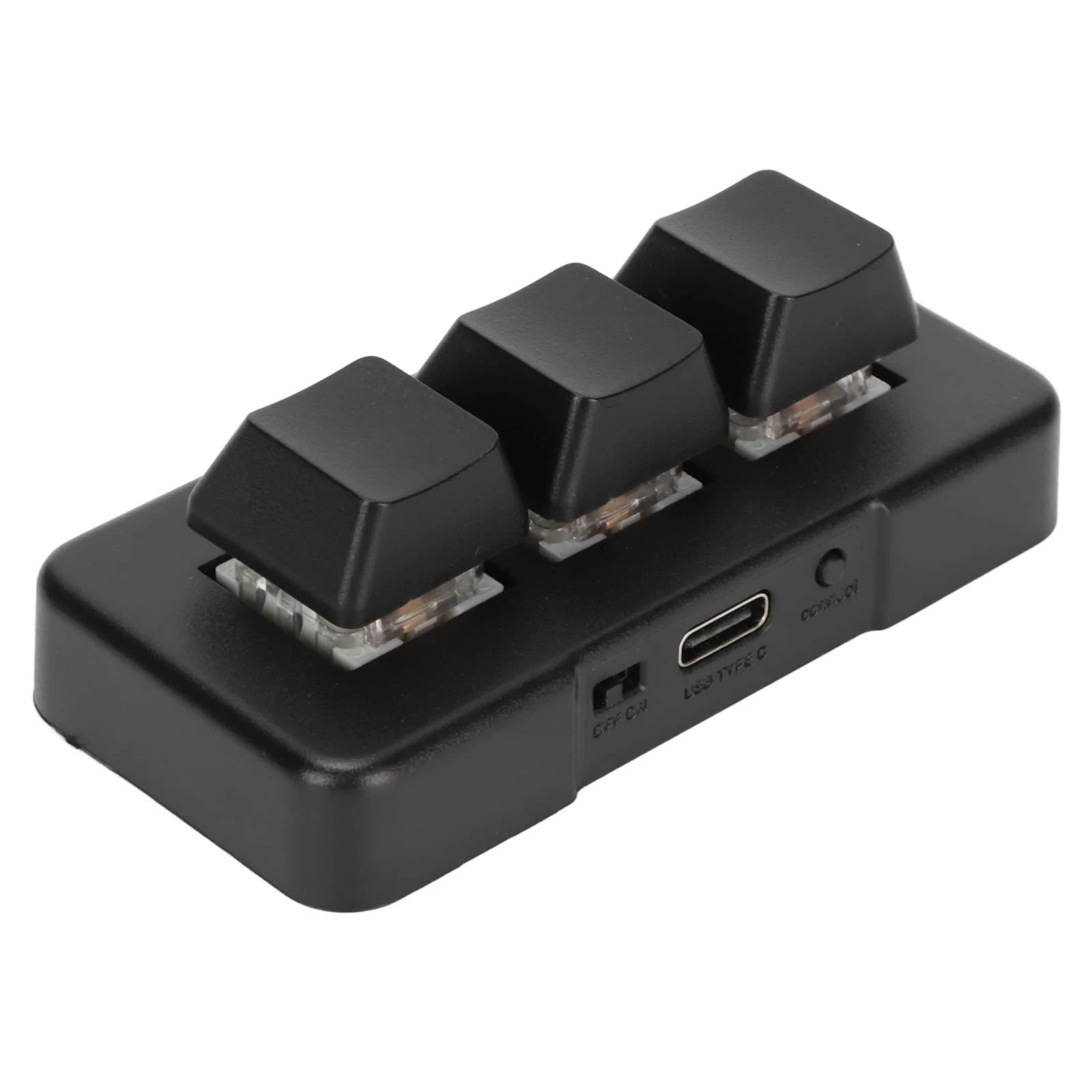 VBESTLIFE 3 Key Mini Keypad, USB/2.4G/Bluetooth RGB Programmable Macro Keypad, Wireless HID Programming Mechanical Gaming Keyboard