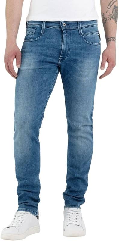 Replay men's jeans with stretch, blue (Medium Blue 009), 31W / 32L