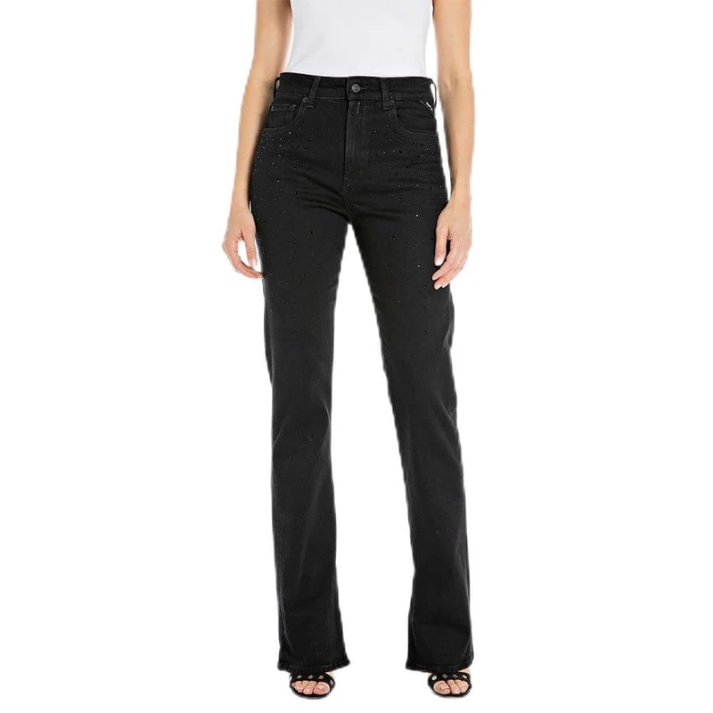 Replay women's jeans made of comfort denim, black (Black Delavè 099), 29W / 30L
