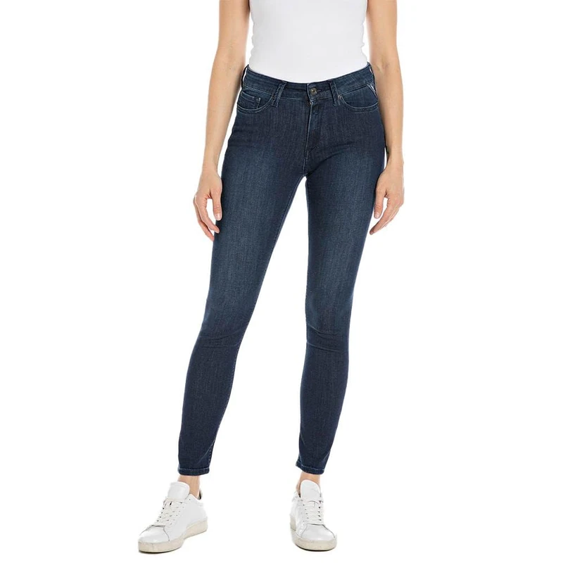 Replay women's jeans with power stretch, blue (Dark Blue 007), 28W / 30L