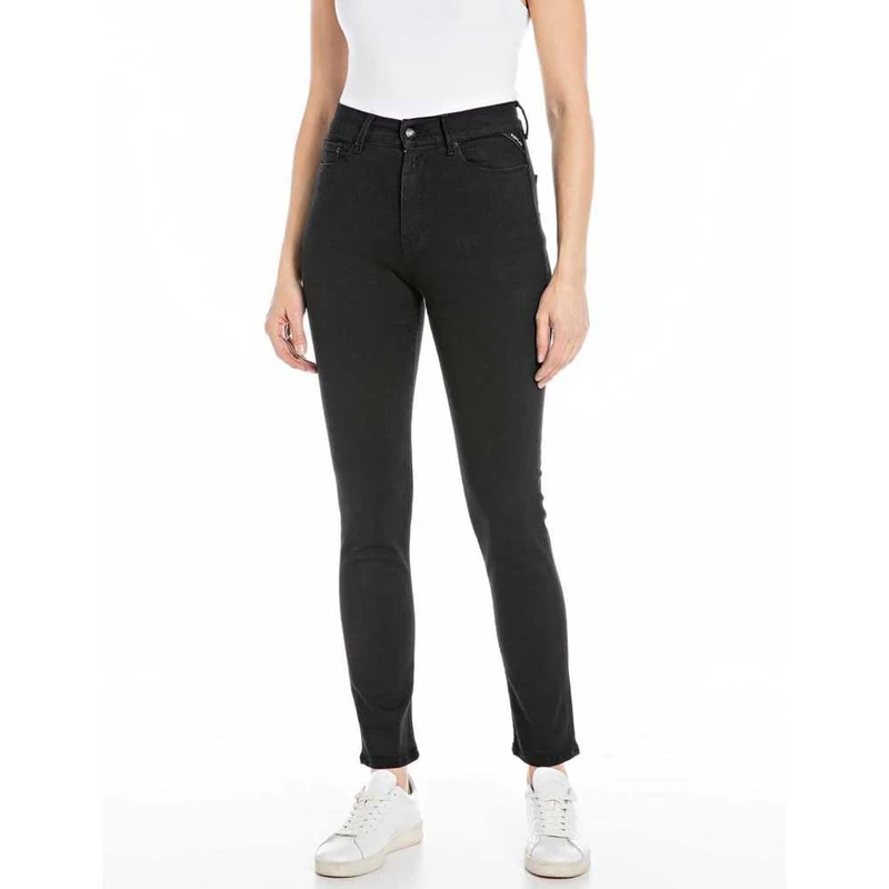 Replay women's jeans with power stretch, black (Black 098), 28W / 32L