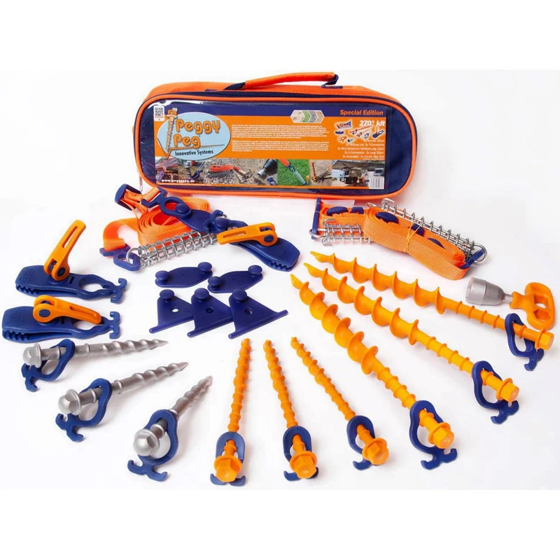 Peggy Peg 270 Degree Awning and Tie-Down Kit with Bag - Image 1