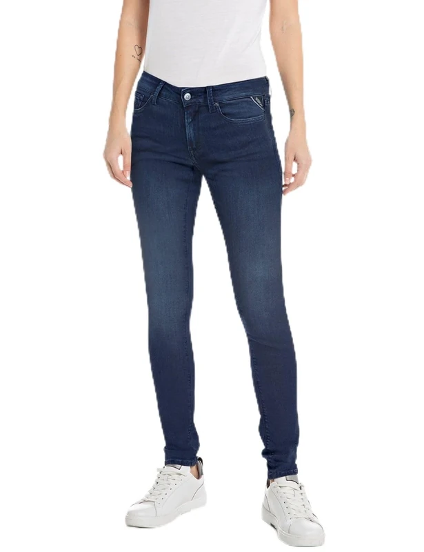 Replay women's jeans with power stretch, blue (Dark Blue 007), 26W / 30L